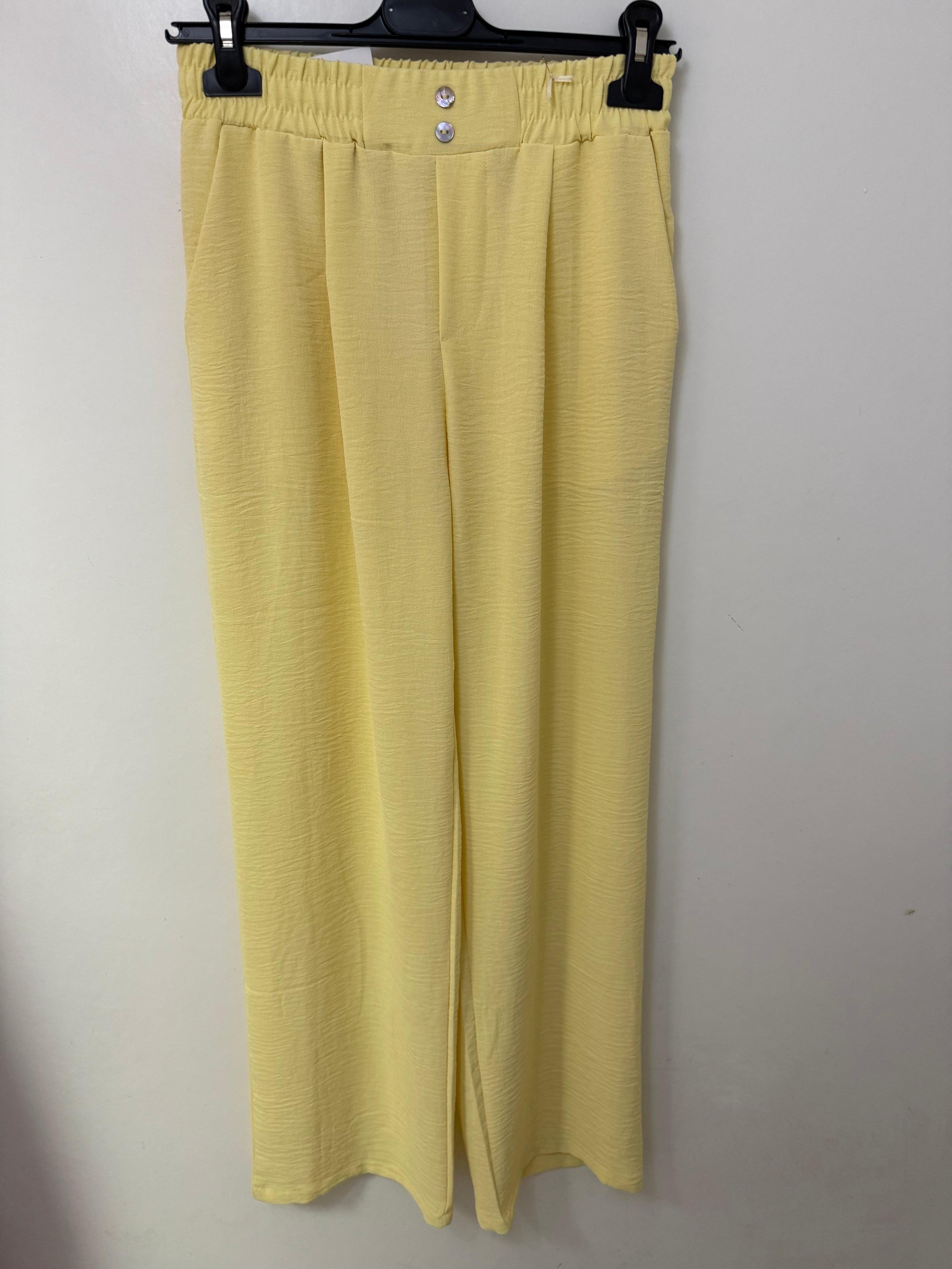Pantalón Fluido Amarillo
