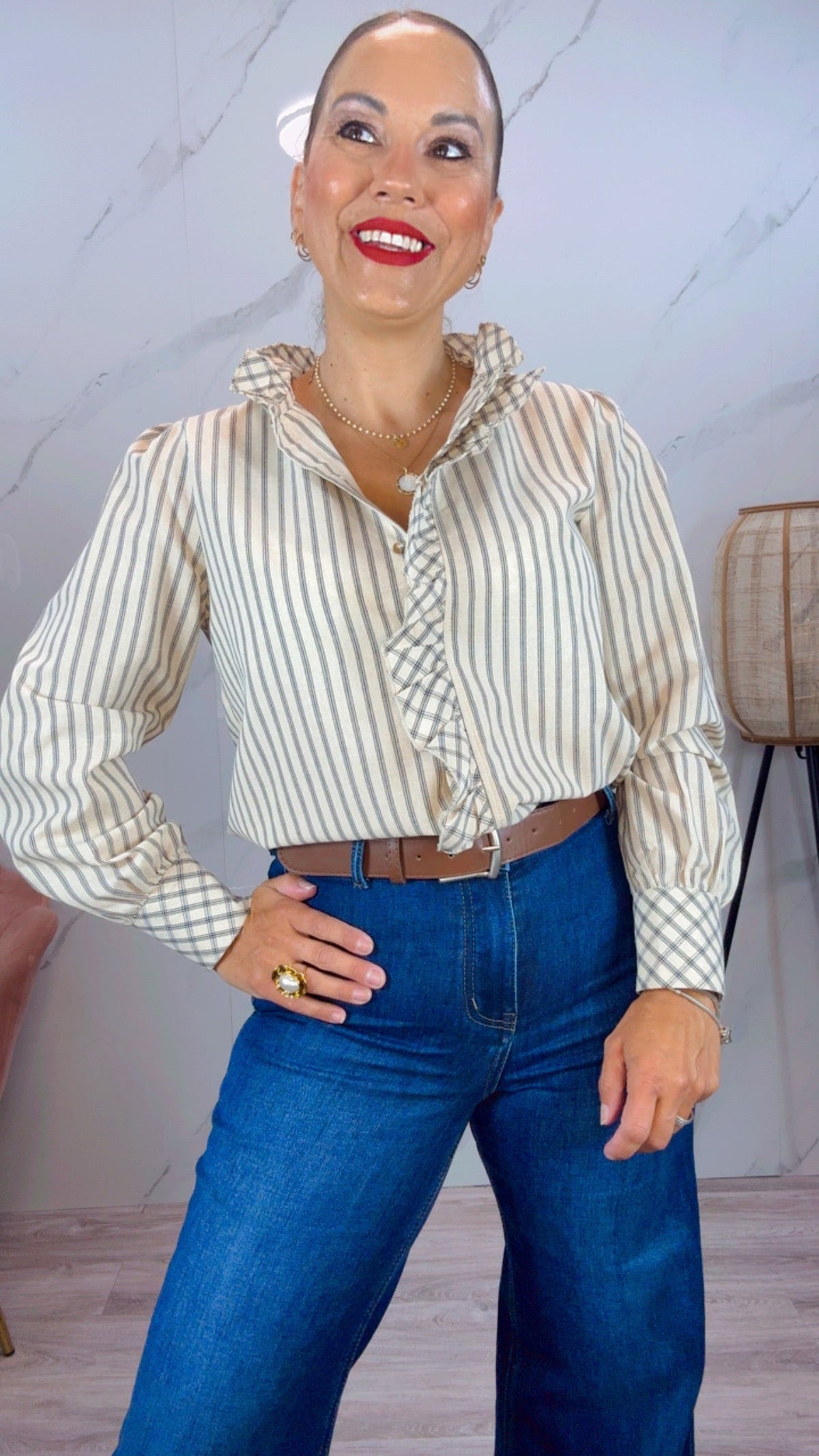 Camisa Amaral Marfil 1