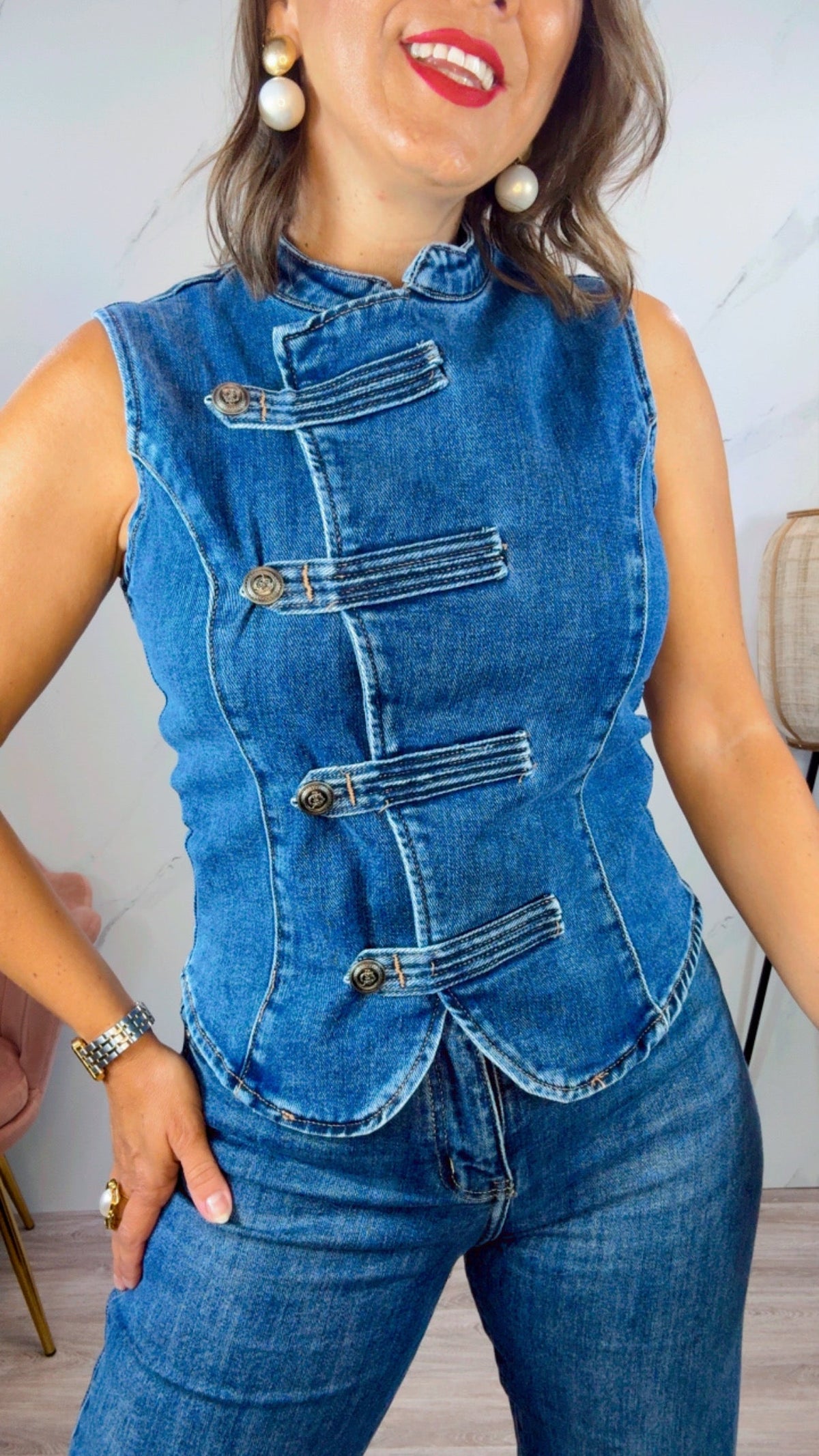 Chaleco Militar Denim 2